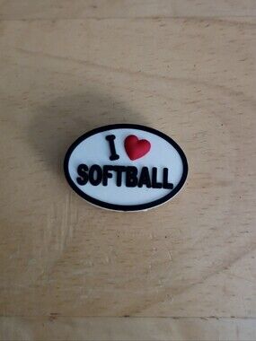 10 for $10 Jibbitz Croc Charms - I ❤️ Softball 2 - Sports - New Charm
